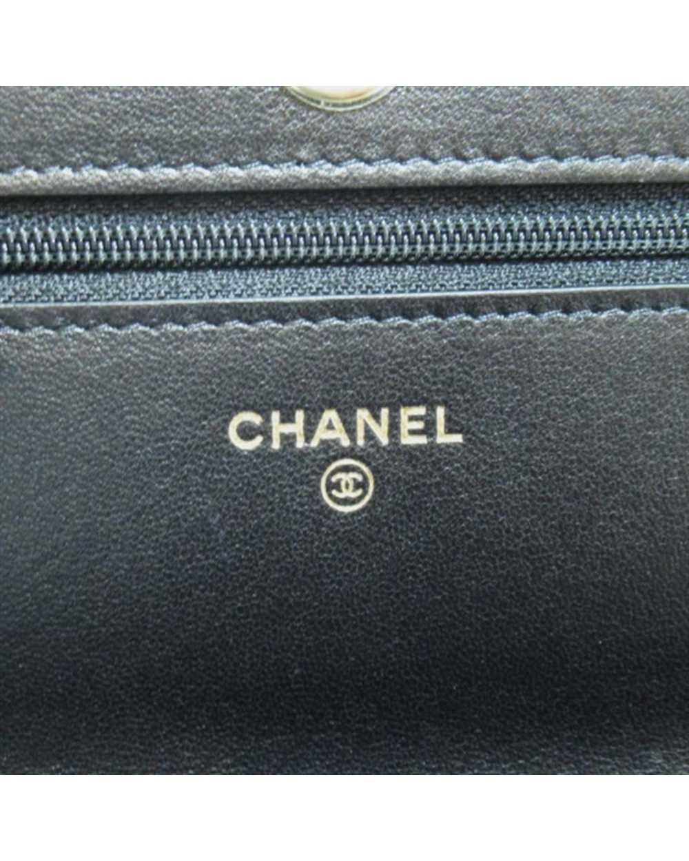 Pre Loved Chanel Black Quilted Leather Chain Flap… - image 6