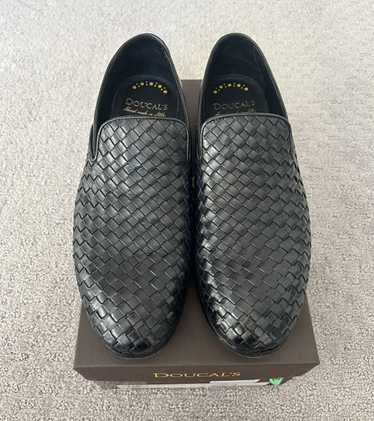Doucals Intreccio Woven Leather Loafer