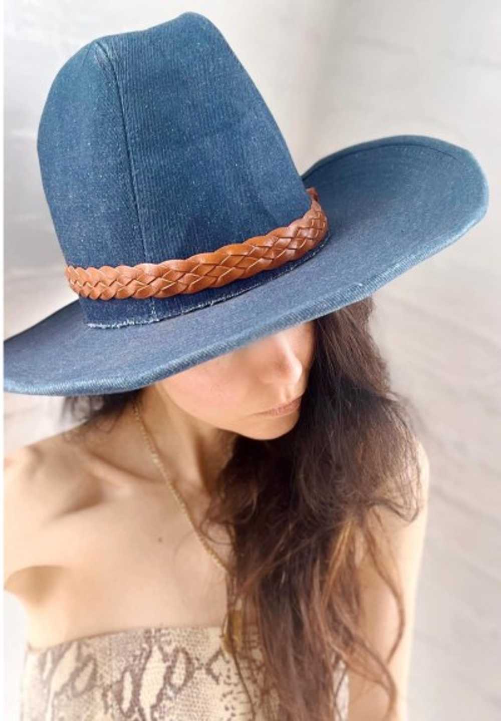 perfect denim cowboy hat - image 1