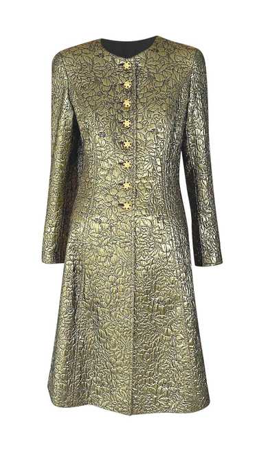 Product Details Chanel Gold Embossed Longline Coat