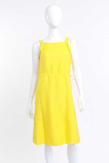 COURRÈGES Sunshine Yellow Pinafore Dress