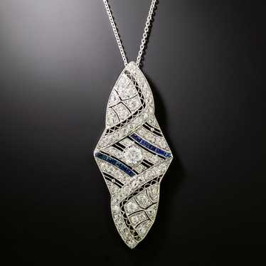 Art Deco sapphire necklace - Gem