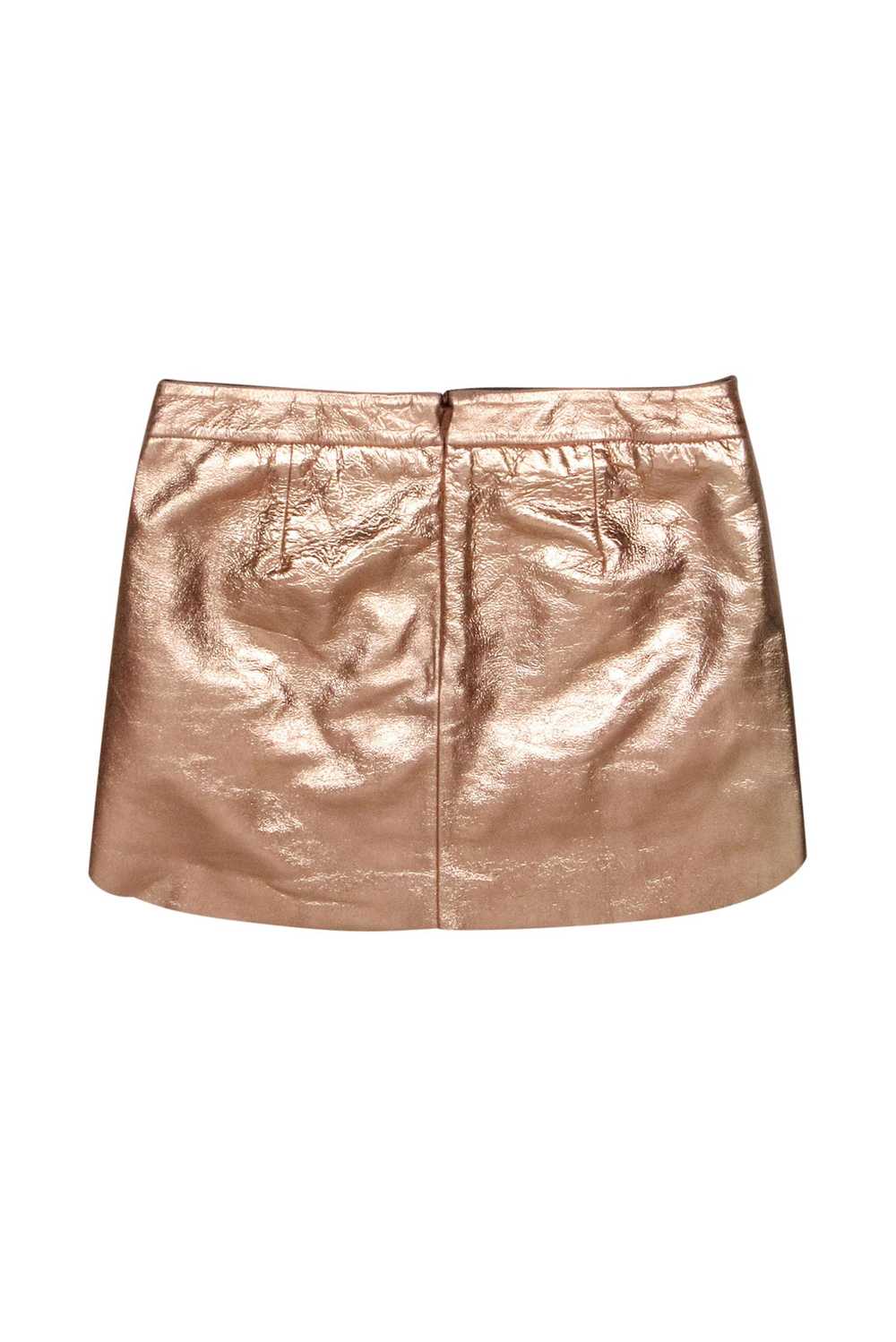 Michelle Mason - Rose Gold Metallic Textured Leat… - image 2