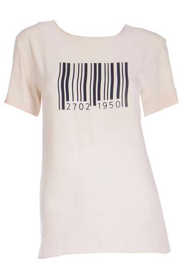 1980s Franco Moschino Couture Barcode w Francos Bi