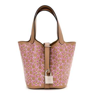 HERMES Swift Micro Lucky Daisy Picotin Lock Chai R