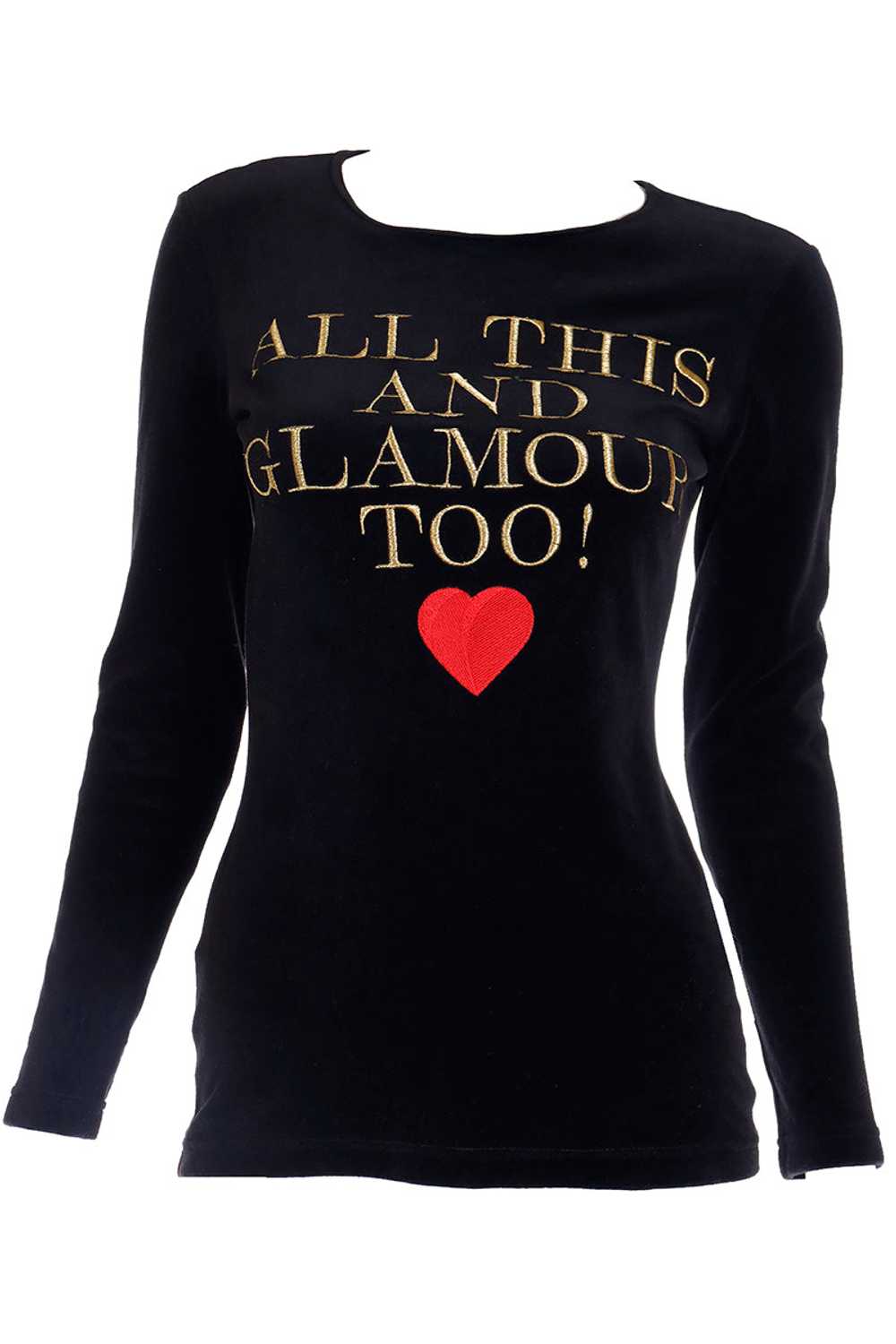 Moschino Vintage All This and Glamour Too Black G… - image 1