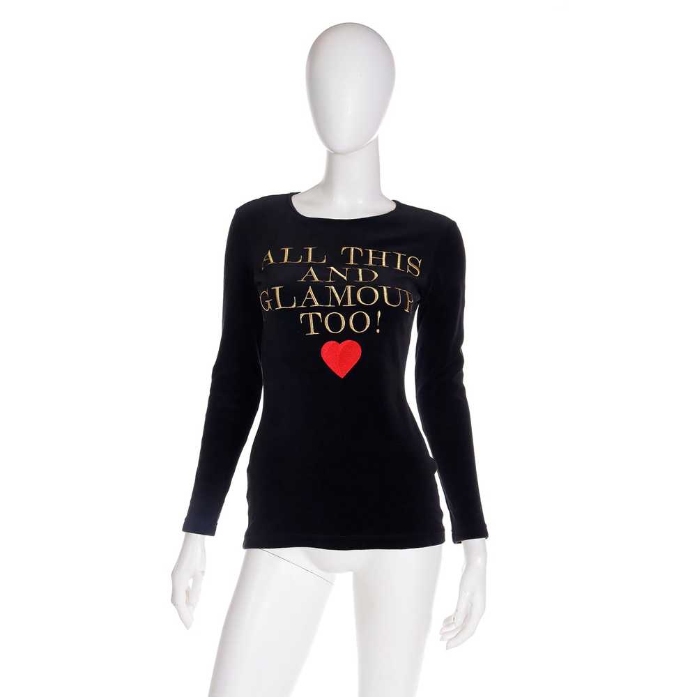 Moschino Vintage All This and Glamour Too Black G… - image 2