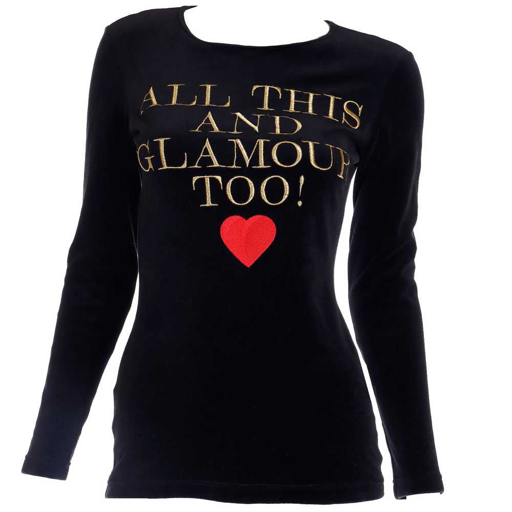 Moschino Vintage All This and Glamour Too Black G… - image 8