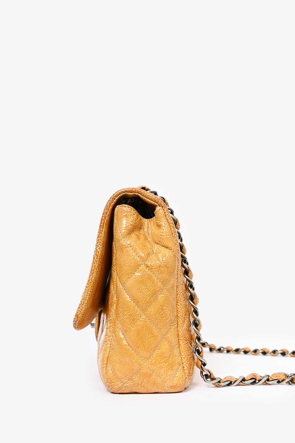 Pre-Loved Chanel™ 2008 Yellow Crinkled Patent Lea… - image 4