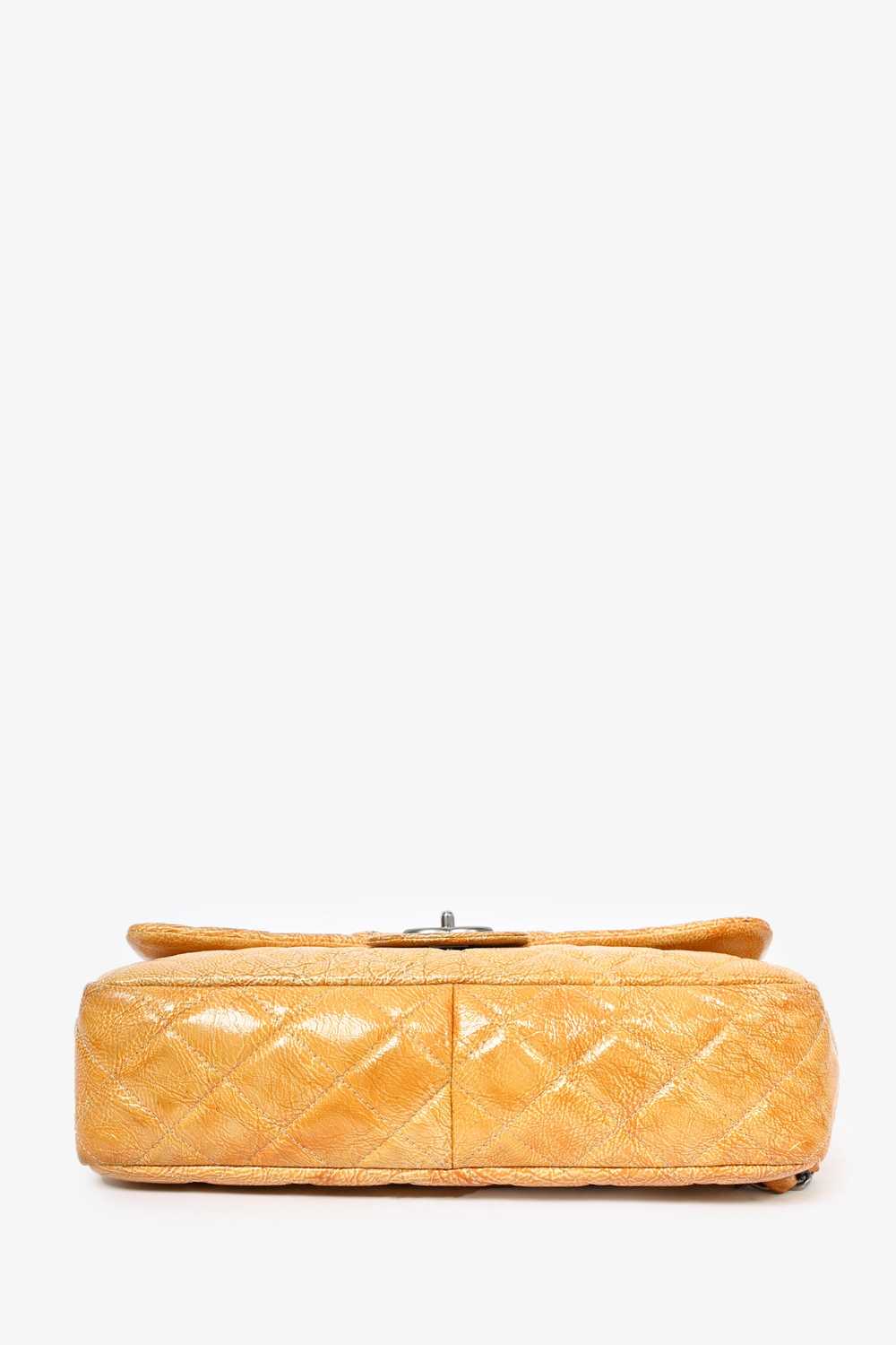Pre-Loved Chanel™ 2008 Yellow Crinkled Patent Lea… - image 5