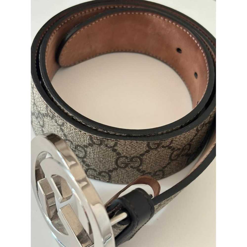 Gucci Interlocking Buckle cloth belt - image 4