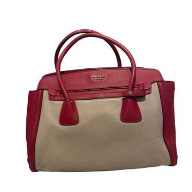 PRADA/Bag/Leather/RED/Canapa Saffiano
