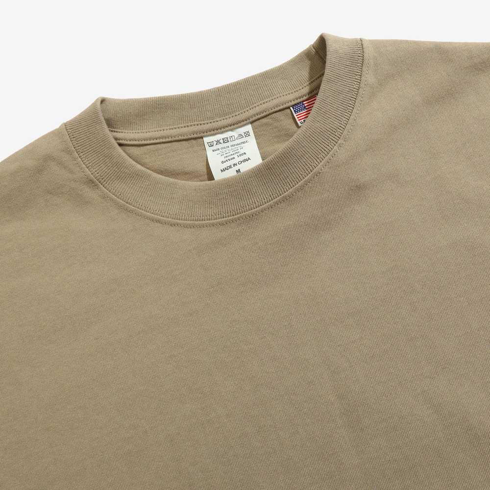 Cross Stitch 8oz USA Cotton T-Shirt - Khaki - image 3