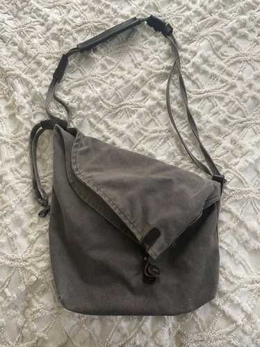 coofit Gray Canvas Crossbody Messenger Bag | Used,