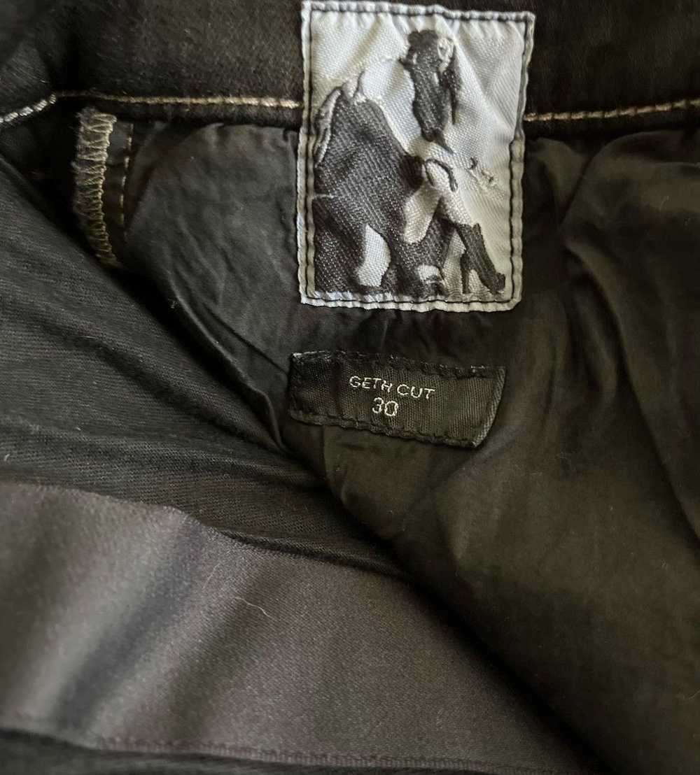 Rick Owens Rick Owens Geth Thrashed Waxed denim - image 5