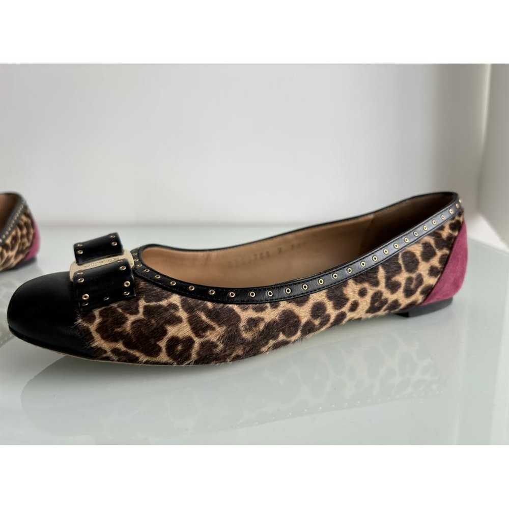 Salvatore Ferragamo Vara faux fur ballet flats - image 7