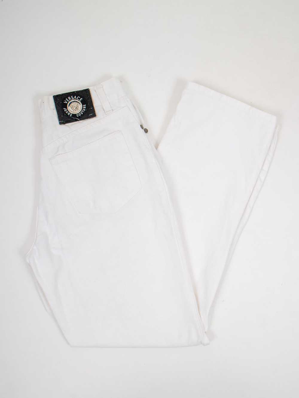 1990's designer white jeans 29W - image 11