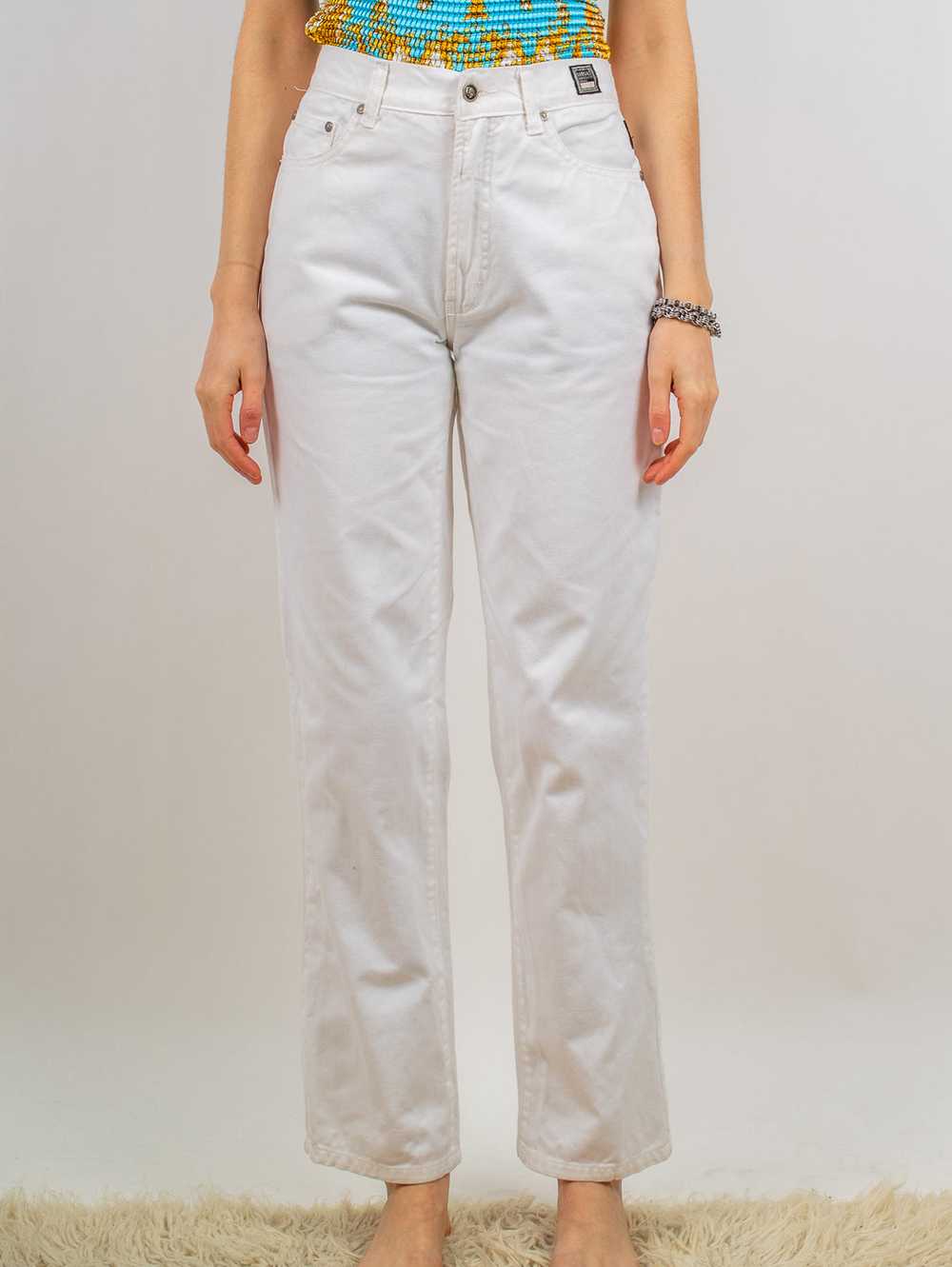 1990's designer white jeans 29W - image 1