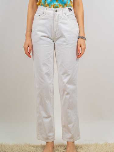 1990's designer white jeans 29W - image 1