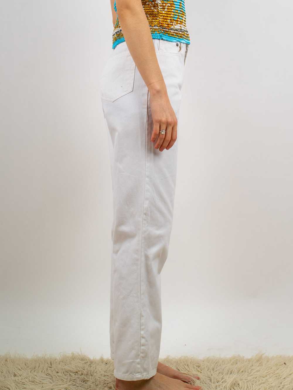 1990's designer white jeans 29W - image 3