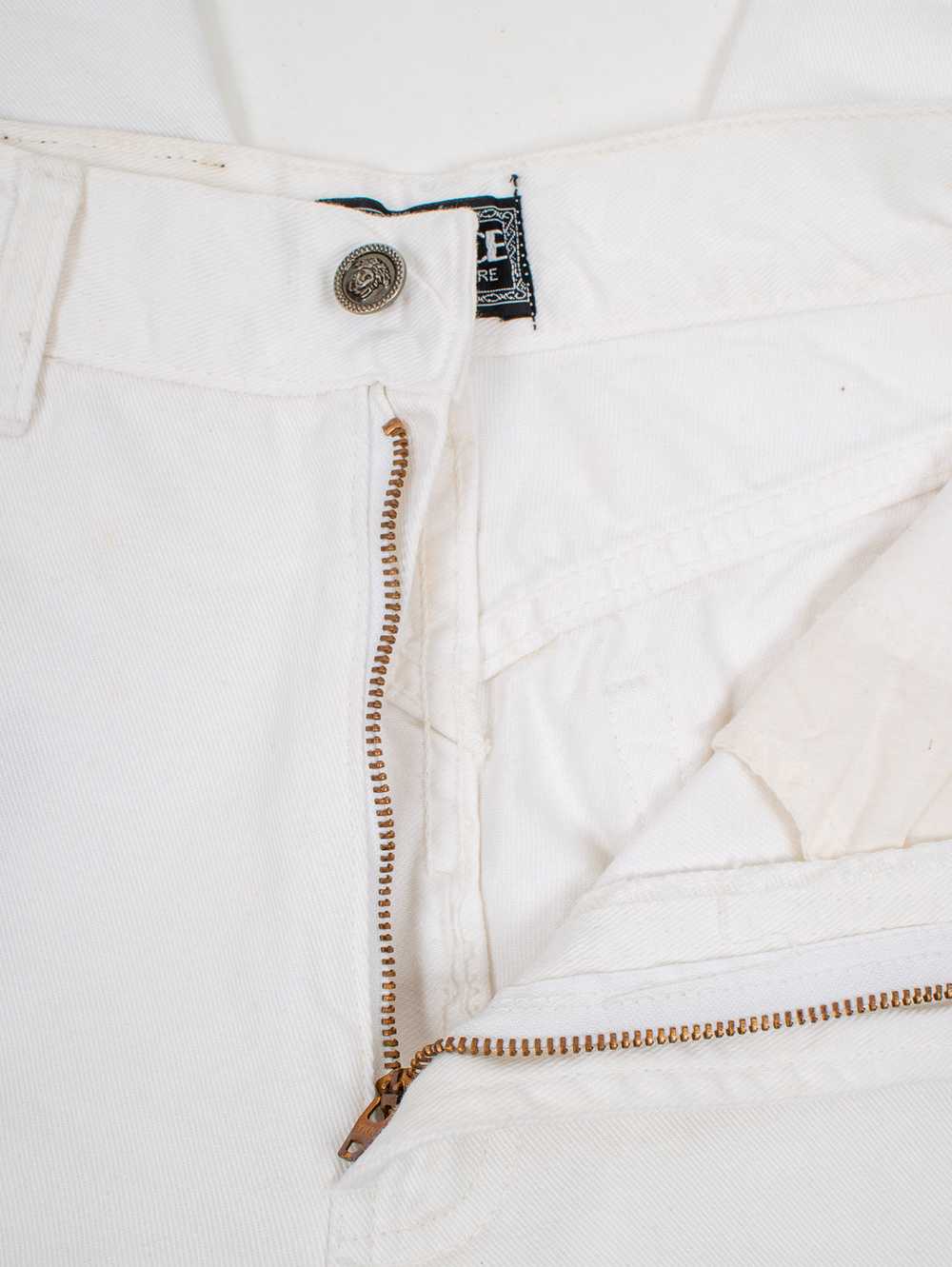 1990's designer white jeans 29W - image 7