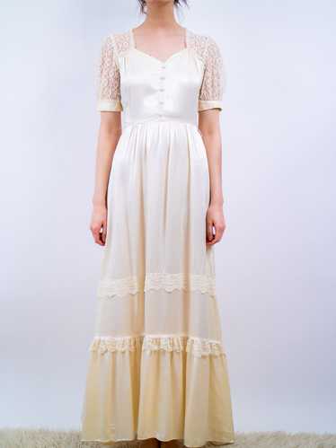 1970's CANDI JONES OF CALIFORNIA wedding dress