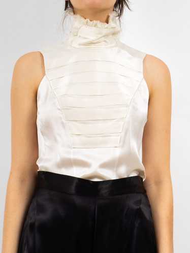 y2k designer sleeveless blouse