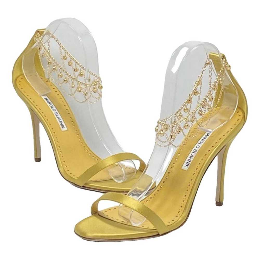 Manolo Blahnik Cloth sandal - image 1