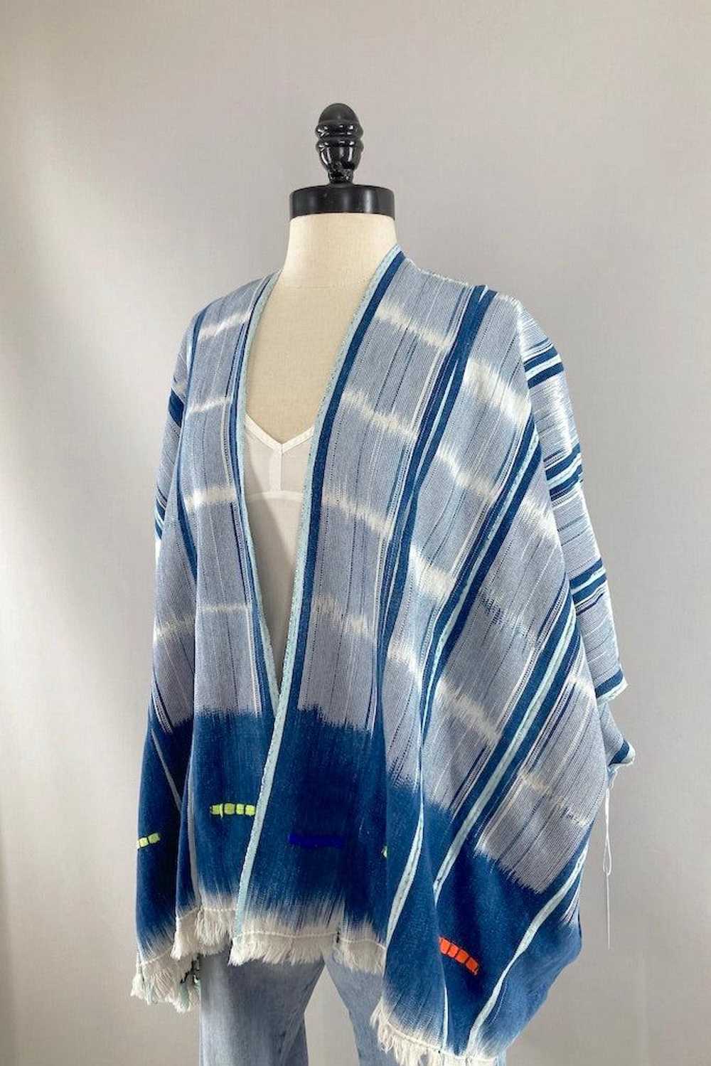 Ivory Coast Blue & White Indigo Cotton Cardigan - image 2