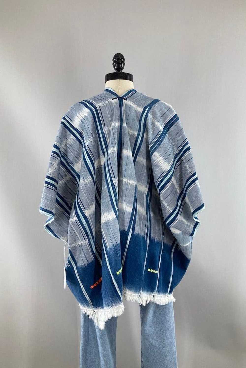 Ivory Coast Blue & White Indigo Cotton Cardigan - image 3