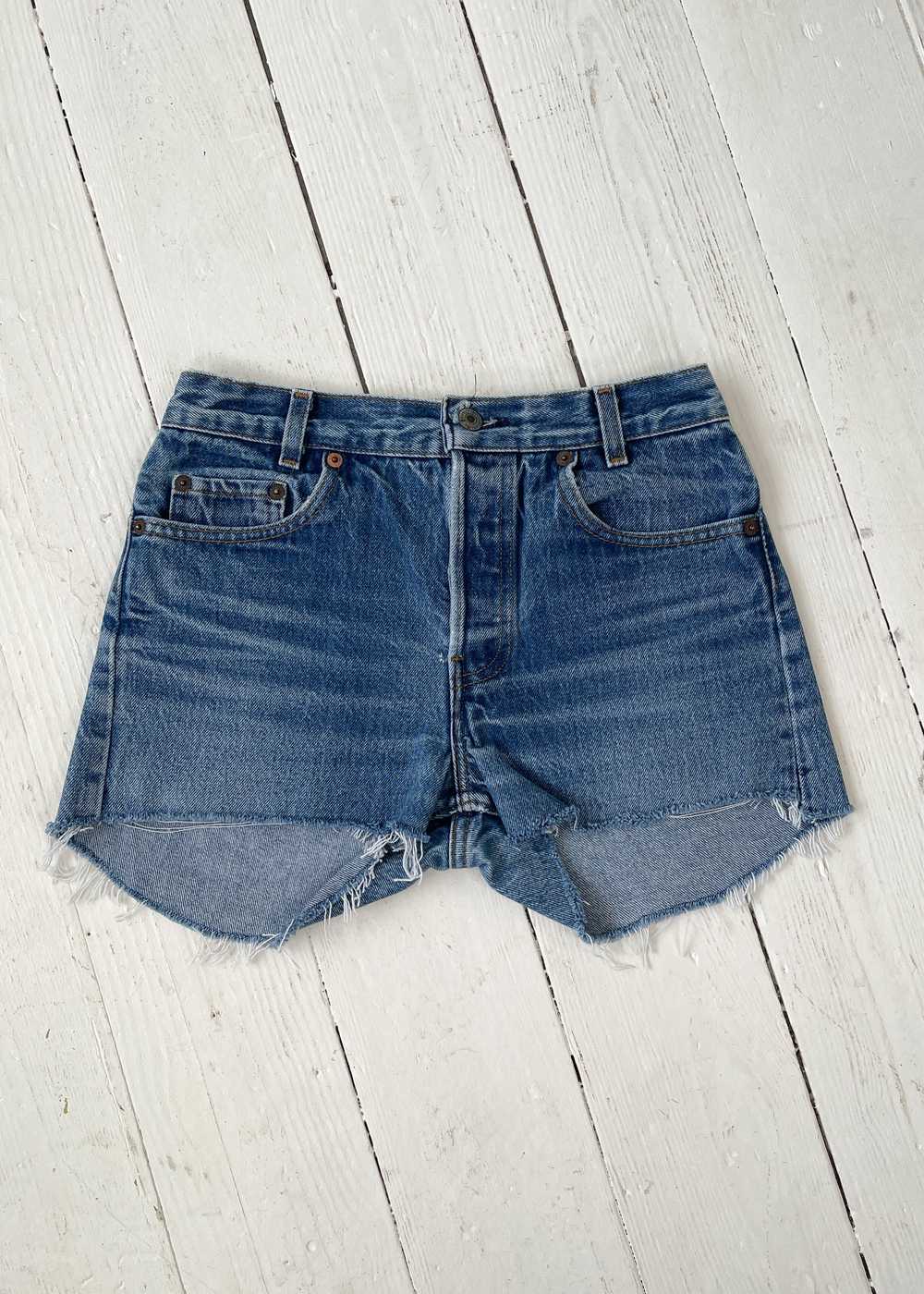 Vintage 1970s Levi's Cut Off Jean Shorts - image 1