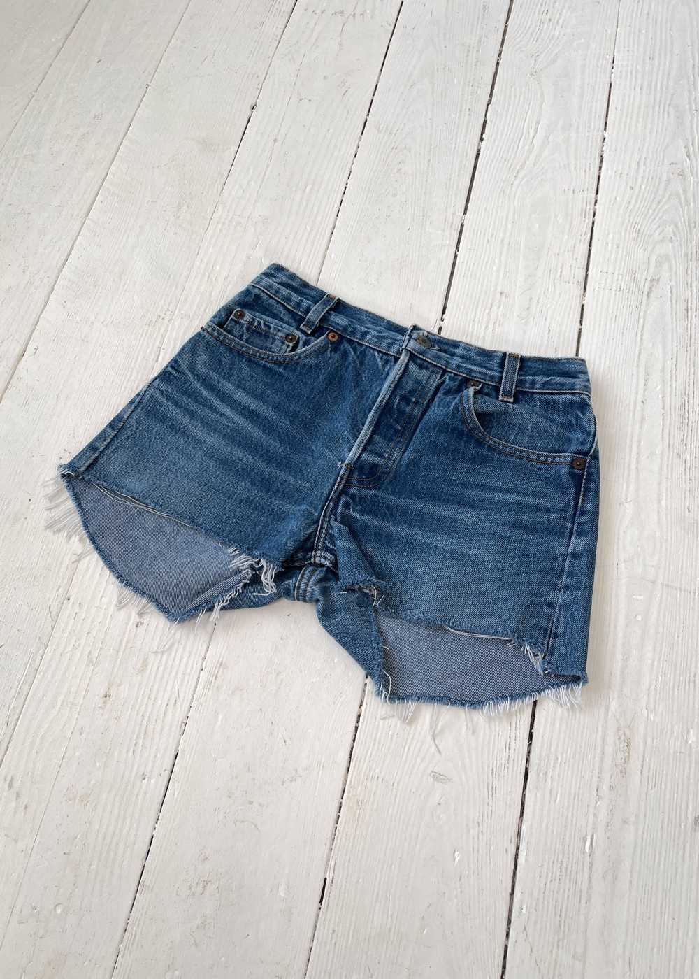 Vintage 1970s Levi's Cut Off Jean Shorts - image 3