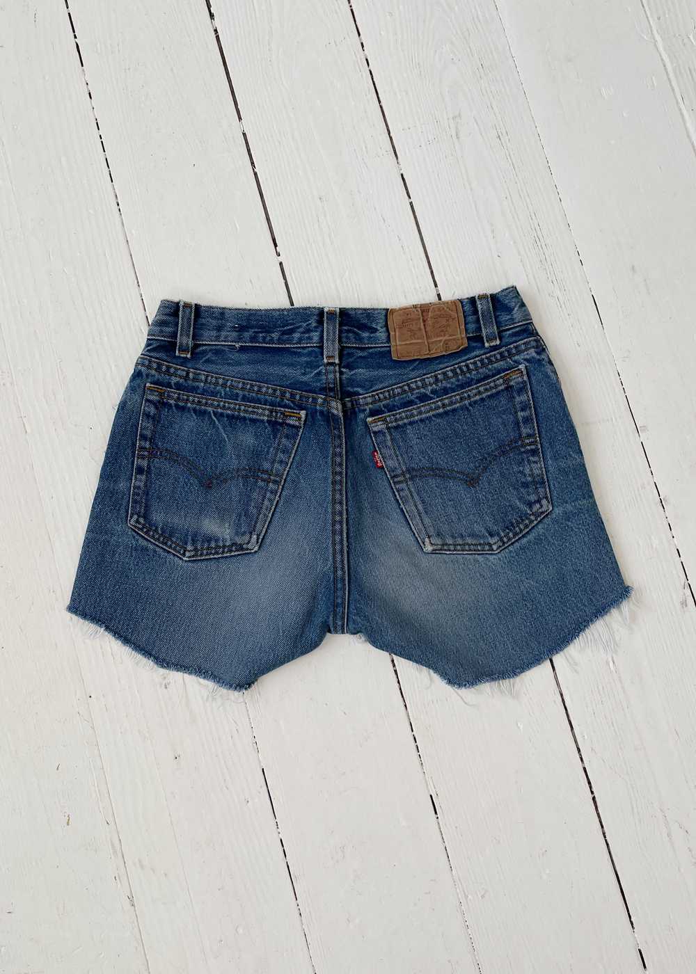 Vintage 1970s Levi's Cut Off Jean Shorts - image 4