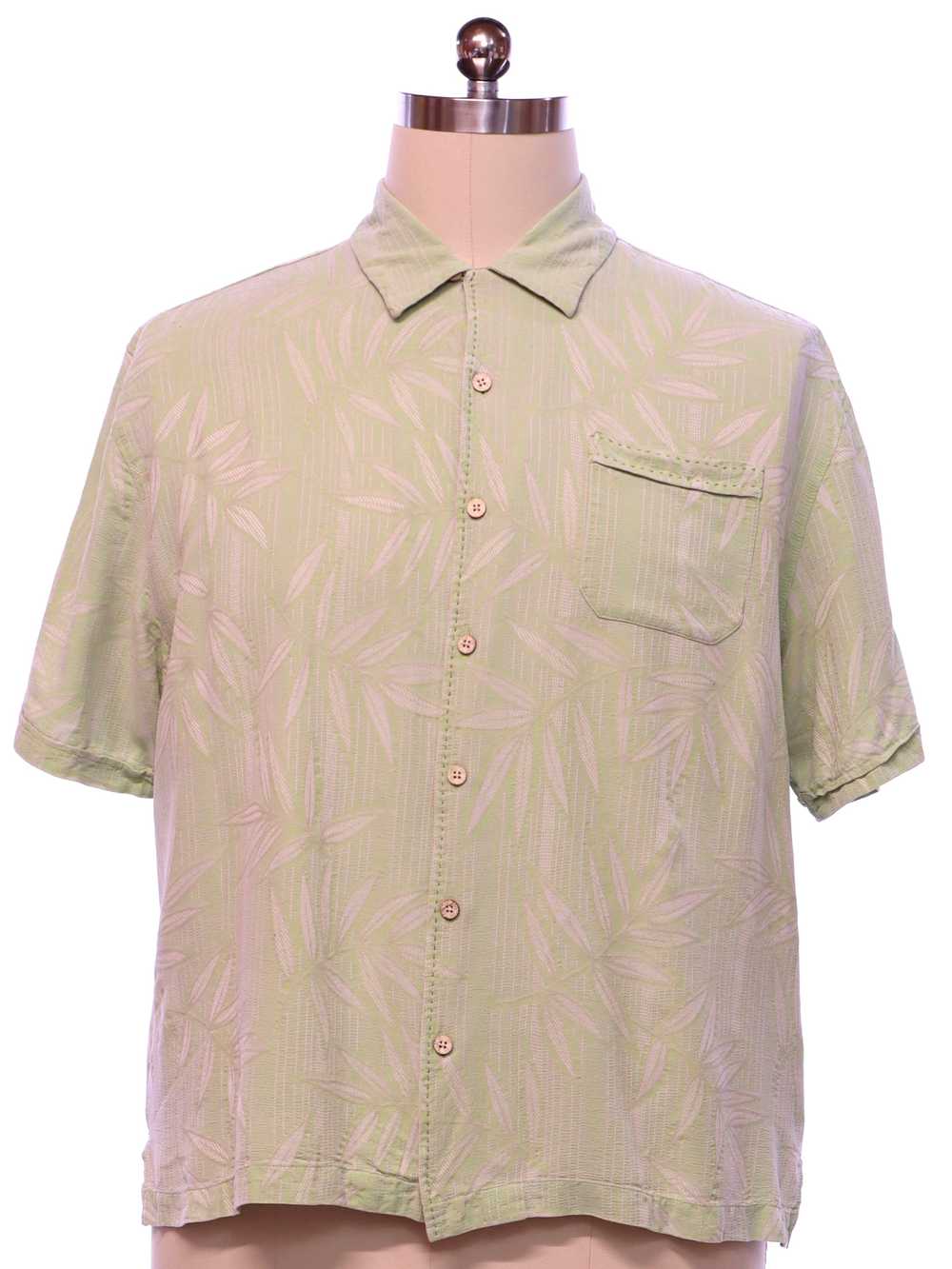 1990's Jamaica Jaxx Mens Silk Hawaiian Shirt - image 1