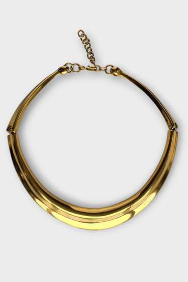 Vintage Monet Gold Tone Bib Necklace