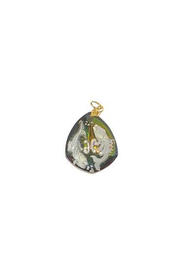 Vintage Glass Iridescent Picses Pendant