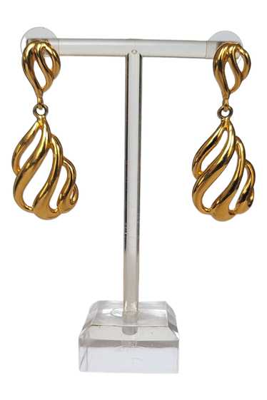 80's/90s Anne Klein Swirl Drop Earrings