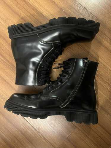Gucci Black Gucci Leather Combat Boots