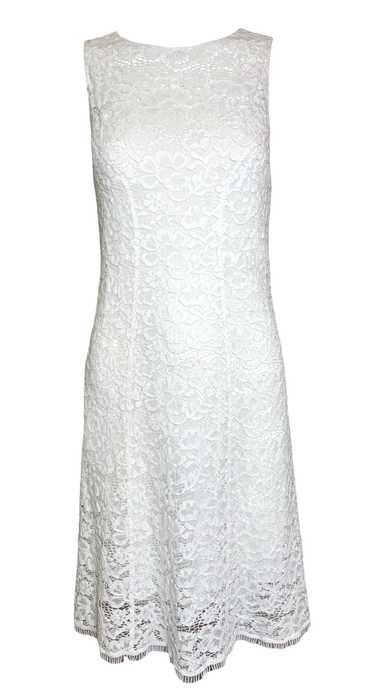 2000s Nina Ricci White Lace Mini Dress