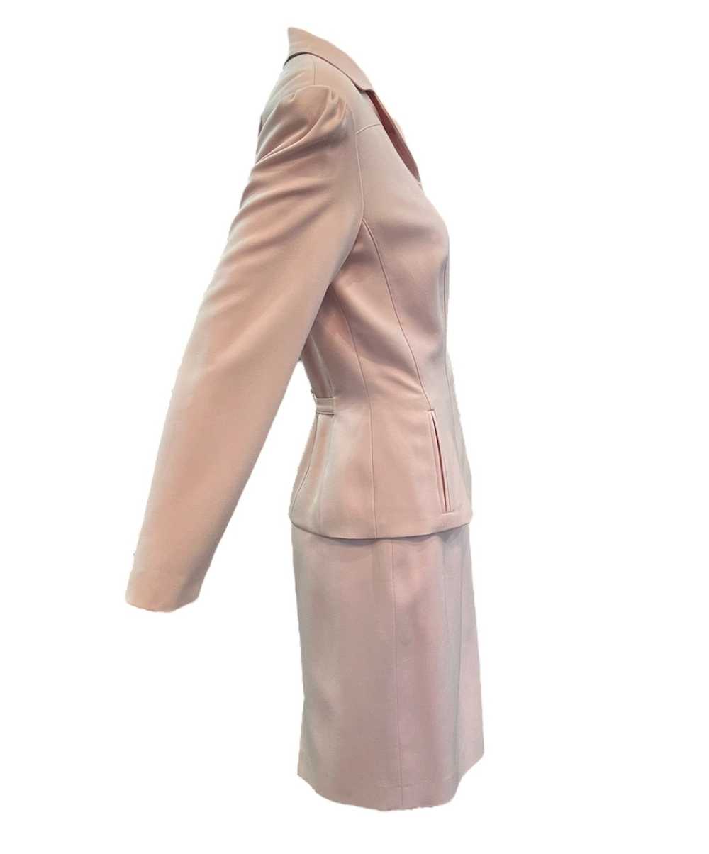 Thierry Mugler 90s Dusty Pink Skirt Suit with Buc… - image 2