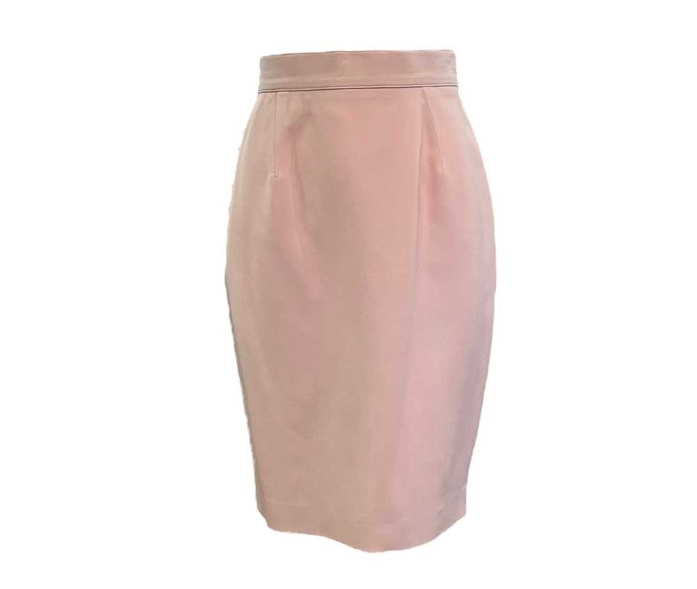 Thierry Mugler 90s Dusty Pink Skirt Suit with Buc… - image 6