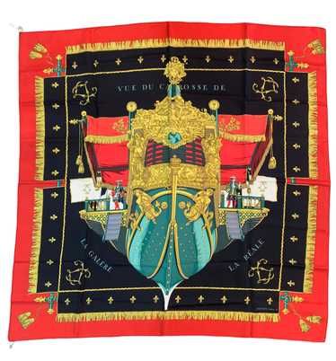 Hermes 90s "Vue du Carrosse" Silk Scarf