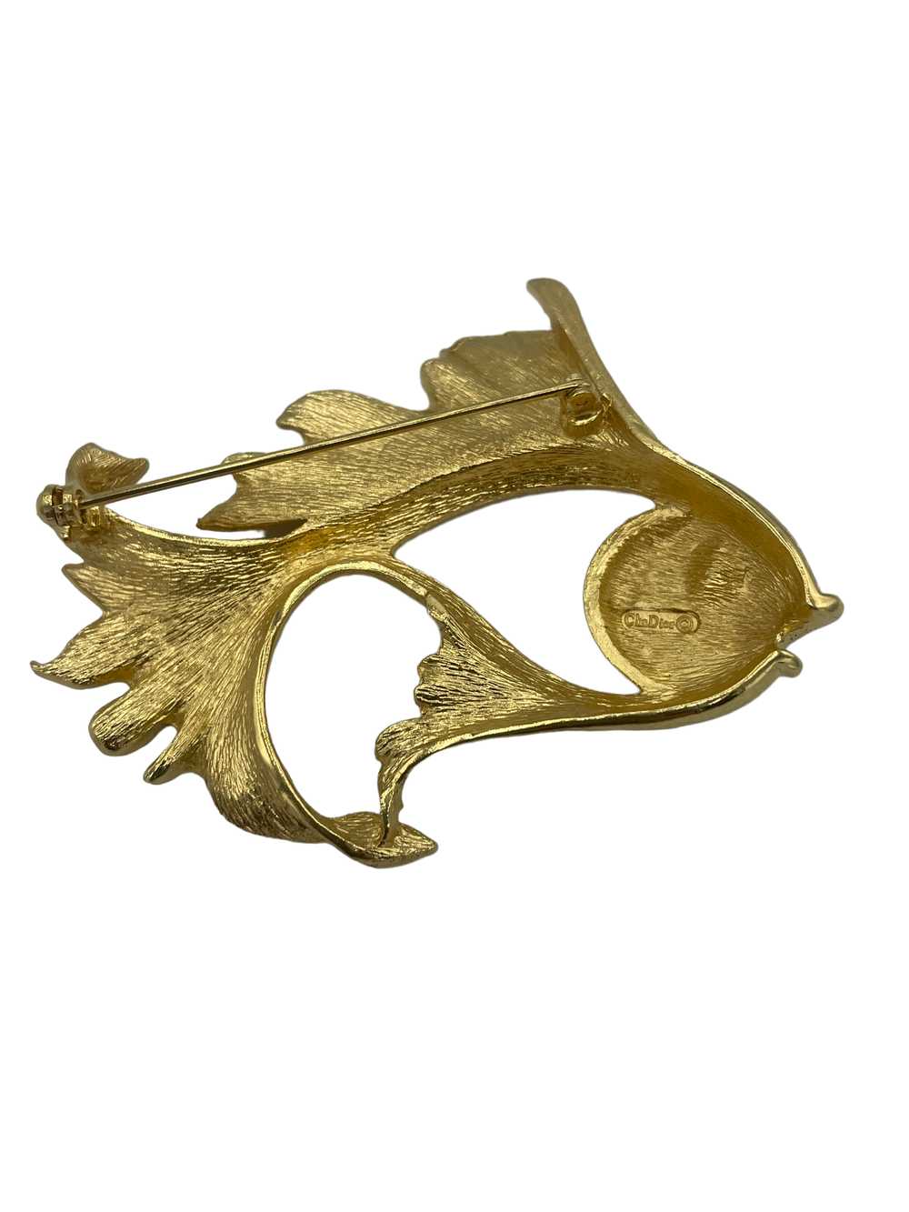 Christian Dior 80s Whimsical Goldfish Brooch - image 2