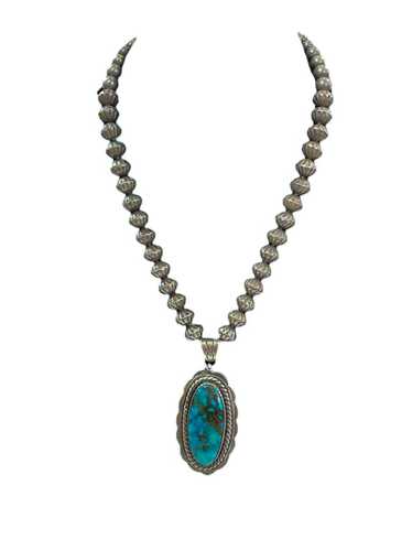 Smokey Bisbee Turquoise and Sterling Silver Navajo
