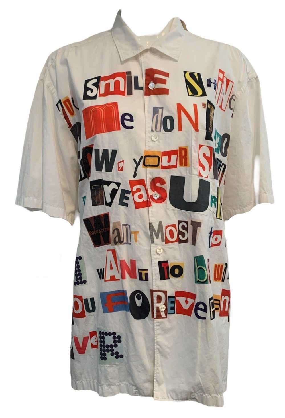 Junya Watanabe, S/S 2002 ‘Ransom Note’ Poem Shirt - image 1