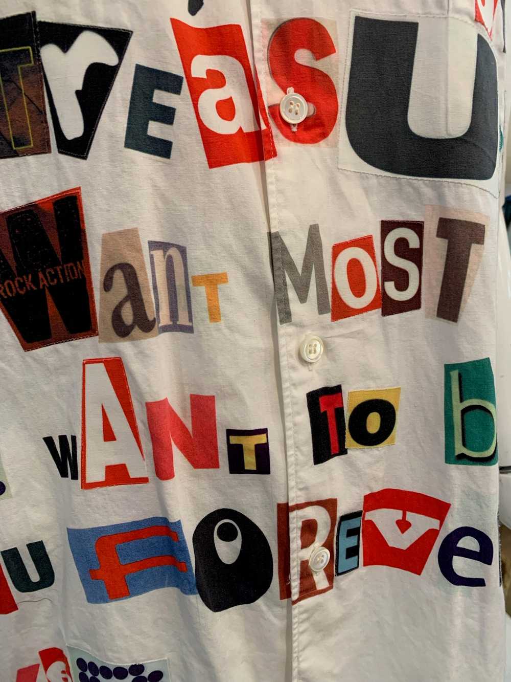 Junya Watanabe, S/S 2002 ‘Ransom Note’ Poem Shirt - image 4