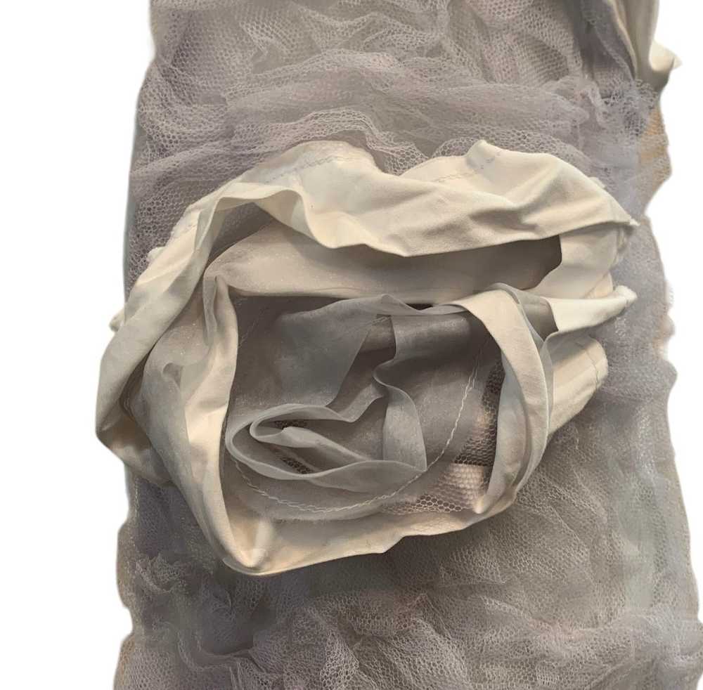 Comme Des Garçons Tulle Scarf with Flowers - image 3