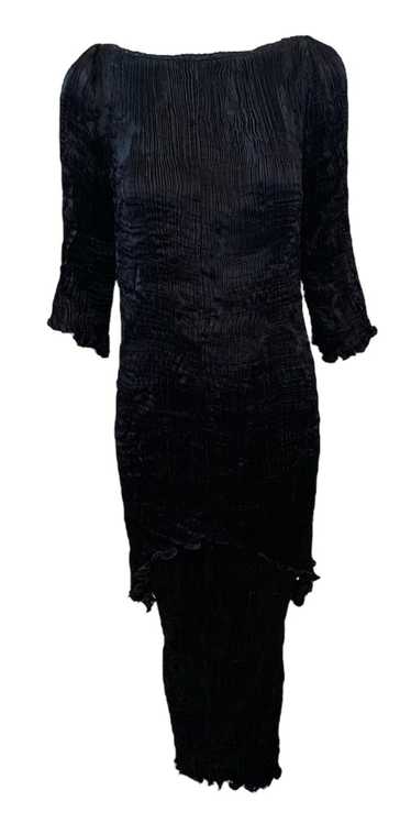 Patricia Lester 80 Black Fortuny Style Pleated Two