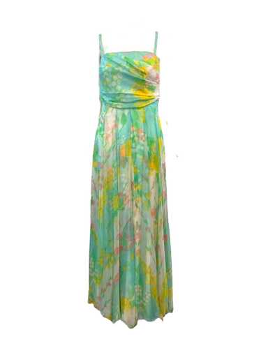 Sophie of Saks Pastel Watercolor Silk Floral Chiff