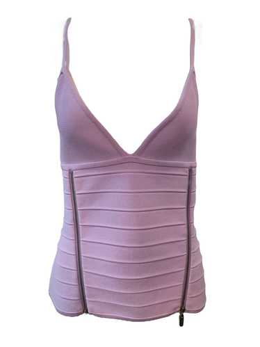 Herve Leger Y2K Lavender Bandage Knit Camisole wit